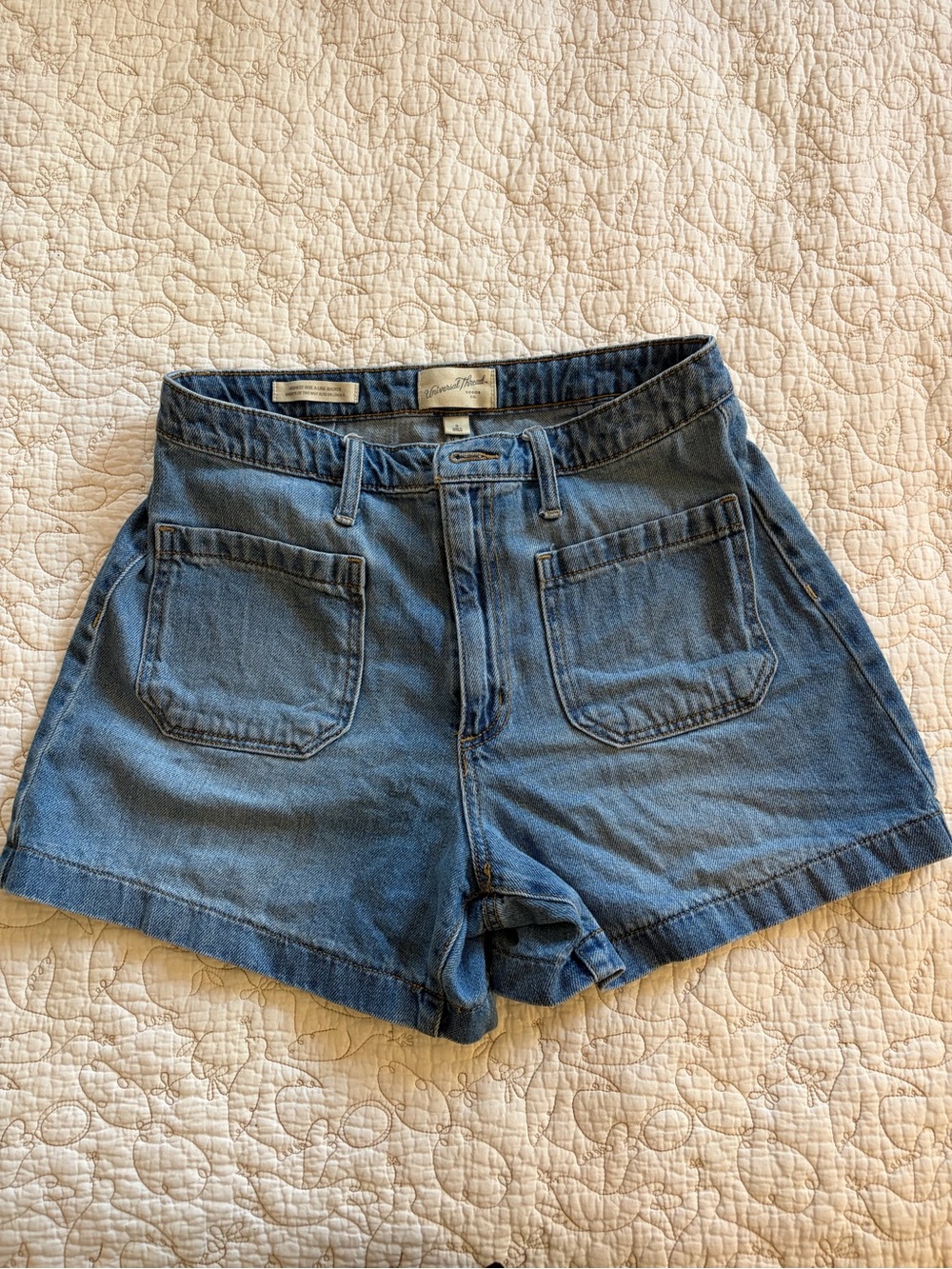 Universal Threa High-Rise A-Line Denim Women’s Shorts 4” Inseam